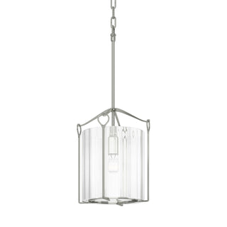 Buy sterling-with-clear-glass-zm-glass-and-clear-textured-shade Bow Pendant by Hubbardton Forge