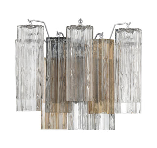 Buy polished-chrome-with-tronchi-glass-glass Addis Outdoor (Damp) Sconce by Crystorama
