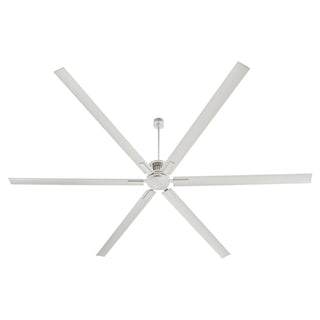 Buy satin-nickel-finish-with-satin-nickel-blades Zeus Outdoor (Damp) Ceiling Fan by Quorum