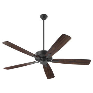 Buy matte-black-finish-with-walnut-and-reversible-matte-black-blades Ovation Outdoor (Damp) Ceiling Fan by Quorum