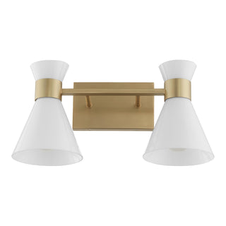 Buy aged-brass-w-gloss-opal Beldar Vanity by Quorum