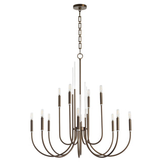 Buy dark-brass SUMMIT Outdoor (Damp) Chandelier by Quorum