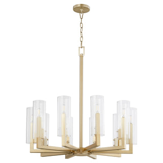 Buy aged-brass Harbin Outdoor (Damp) Chandelier by Quorum