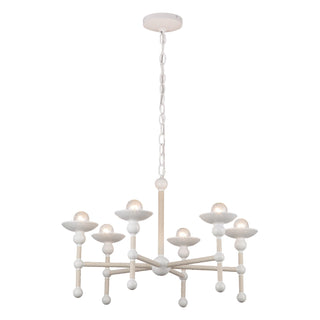 Buy matte-white-cotton Nadine Chandelier by Alora