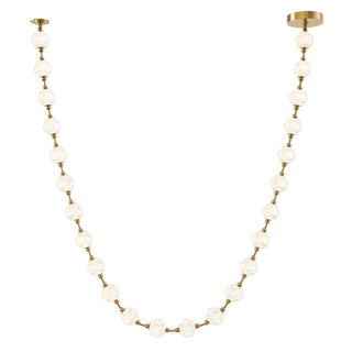 Buy natural-brass-with-frosted-pc-diffuer-glass-and-white-shade Marni Pendant by Alora