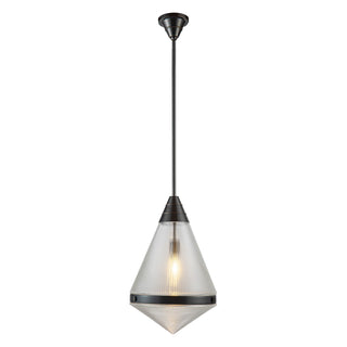 Buy urban-bronze-prismatic-glass-and-clear-shade Willard Pendant by Alora
