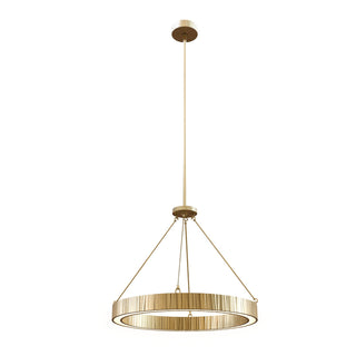 Buy vintage-brass-with-frosted-acrylic-glass-and-frosted-shade Kensington Pendant by Alora