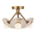 Dahlia Semi Flush Mount Ceiling Light by Alora