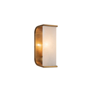 Buy vintage-brass-alabaster-with-alabaster-glass Abbott Outdoor (Damp) Wall Sconce by Alora