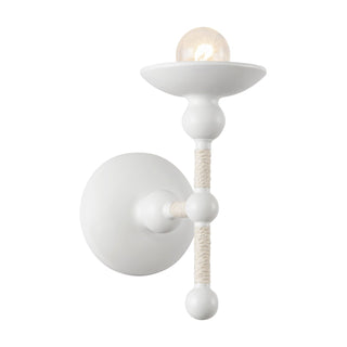 Buy matte-white-cotton Nadine Outdoor (Damp) Sconce by Alora