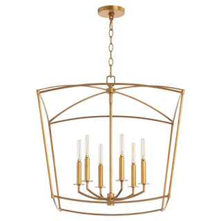 Buy gold-leaf Mantle Outdoor (Damp) Pendant by Quorum