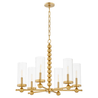 Buy aged-brass Lee Boulevard Outdoor (Damp) Chandelier by Quorum