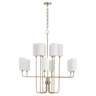 Buy aged-brass Charlotte Outdoor (Damp) Chandelier by Quorum
