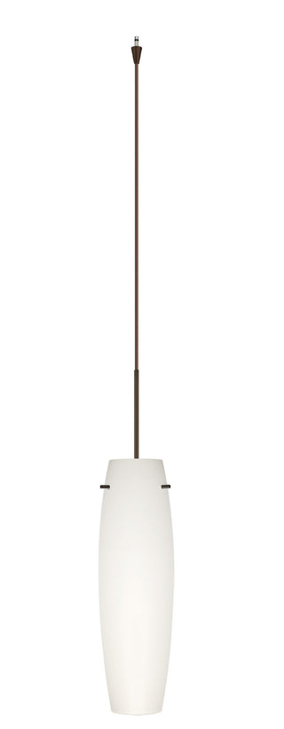 Buy bronze-with-opal-matte-glass-and-white-shade Tu Tu Pendant by Besa