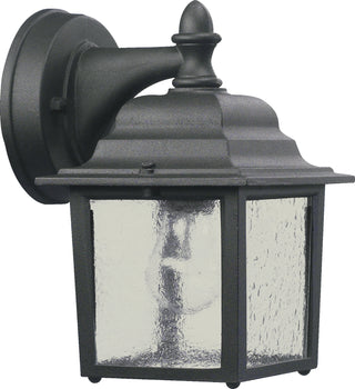 Buy black-with-clear-hammered-glass-and-clear-shade Aluminum Box Lanterns Outdoor (Wet) Wall Lantern by Quorum