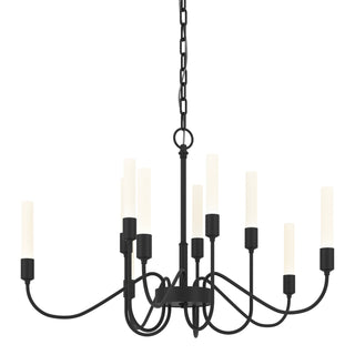 Buy black-and-white-shade Lisse Chandelier by Hubbardton Forge