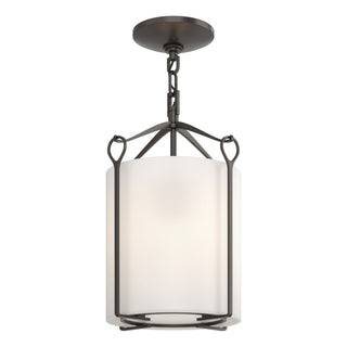 Buy oil-rubbed-bronze-with-opal-glass-gg-glass-and-white-shade Bow Semi-Flush Mount Ceiling Light by Hubbardton Forge