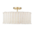 Erma Semi-Flush Mount Ceiling Light by Golden