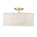 Erma Flush Mount Ceiling Light by Golden