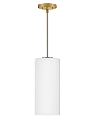 Buy lacquered-brass-with-cased-opal-glass-and-opal-shade Lane Pendant by Lark