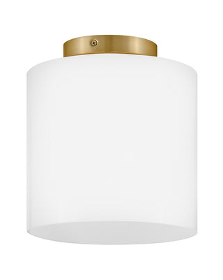 Buy lacquered-brass-with-cased-opal-glass-and-opal-shade Pippa Outdoor (Damp) Flush Mount Ceiling Light by Lark