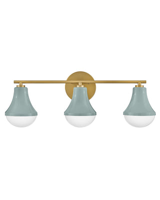 Buy seafoam-with-cased-opal-glass-and-white-shade Haddie Vanity by Lark