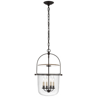 Buy aged-iron-with-clear-glass-glass-and-clear-shade Lorford Outdoor (Damp) Lantern by Visual Comfort Signature