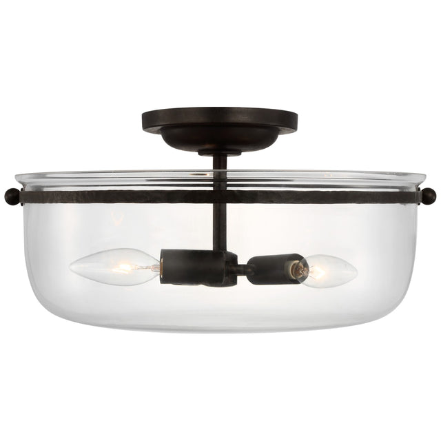 Lorford Outdoor (Damp) Flush Mount Ceiling Light by Visual Comfort Signature