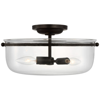 Lorford Outdoor (Damp) Semi-Flush Mount Ceiling Light by Visual Comfort Signature