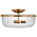 Lorford Outdoor (Damp) Flush Mount Ceiling Light by Visual Comfort Signature