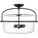 Lorford Outdoor (Damp) Flush Mount Ceiling Light by Visual Comfort Signature