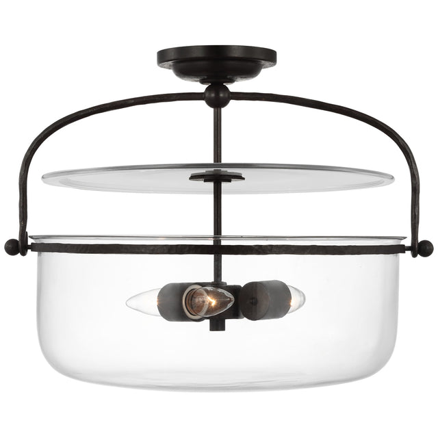 Lorford Outdoor (Damp) Flush Mount Ceiling Light by Visual Comfort Signature
