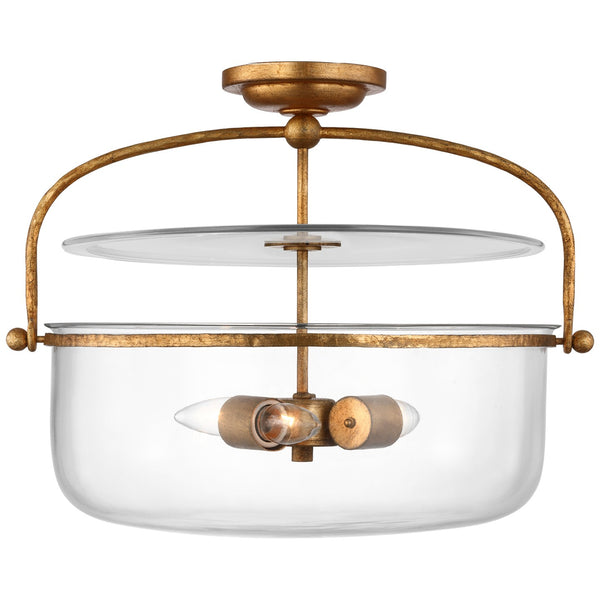 Lorford Outdoor (Damp) Flush Mount Ceiling Light by Visual Comfort Signature