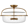 Lorford Outdoor (Damp) Flush Mount Ceiling Light by Visual Comfort Signature