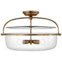 Lorford Outdoor (Damp) Flush Mount Ceiling Light by Visual Comfort Signature