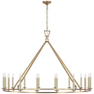 Buy antique-burnished-brass Darlana Ring Outdoor (Damp) Chandelier by Visual Comfort Signature