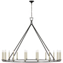 Darlana Ring Outdoor (Damp) Chandelier by Visual Comfort Signature