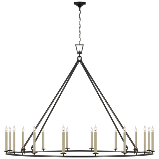 Darlana Ring Outdoor (Damp) Chandelier by Visual Comfort Signature