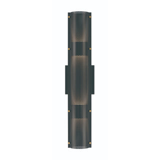 Buy gold-black-with-black-glass-and-black-shade Westcliffe Outdoor (Wet) Sconce by Eurofase