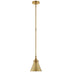 Antique-Burnished Brass with Antique-Burnished Brass Glass and Metal Shade