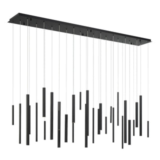 Buy black-with-black-glass-and-multicolor-shade Santana Chandelier by Eurofase