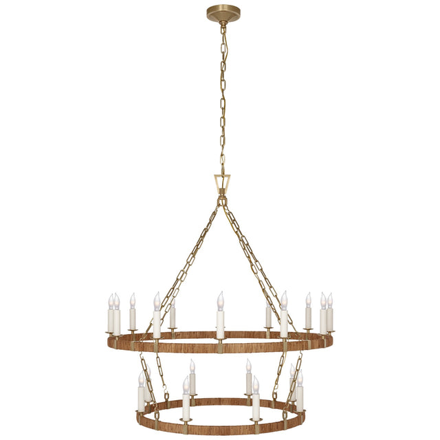 Darlana Wrapped Outdoor (Damp) Chandelier by Visual Comfort Signature