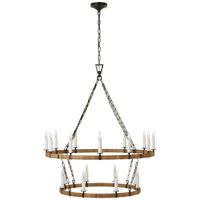 Darlana Wrapped Outdoor (Damp) Chandelier by Visual Comfort Signature