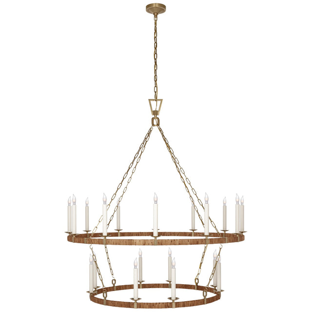 Darlana Wrapped Outdoor (Damp) Chandelier by Visual Comfort Signature
