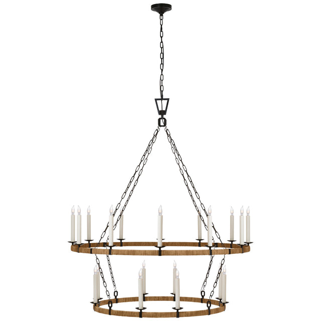 Darlana Wrapped Outdoor (Damp) Chandelier by Visual Comfort Signature