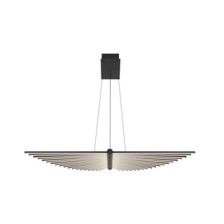 Buy black-with-white-glass-and-white-shade Seraph Chandelier by Eurofase
