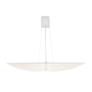Buy white-with-white-glass-and-white-shade Seraph Chandelier by Eurofase