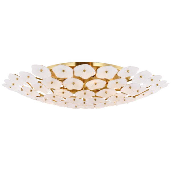 Leighton Outdoor (Damp) Flush Mount Ceiling Light by Visual Comfort Signature