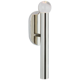 Buy polished-nickel-with-clear-glass-glass-and-clear-shade Rousseau Outdoor (Damp) Sconce by Visual Comfort Signature
