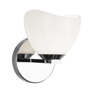 Buy chrome-with-opal-glass-glass-and-opal-shade Uptowne Vanity by Matteo Lighting